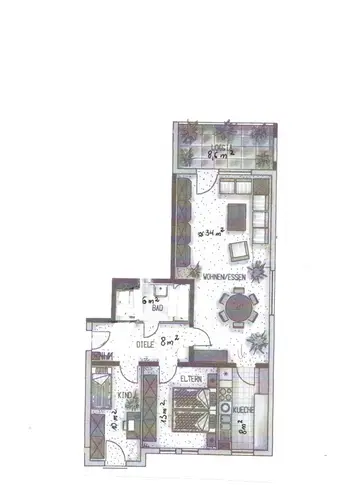 3 Zimmer Wohnung mit 82 m² in Mannheim – Bild 2