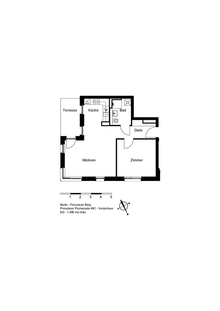 2 Zimmer Wohnung mit 54 m² in Berlin – Bild 3