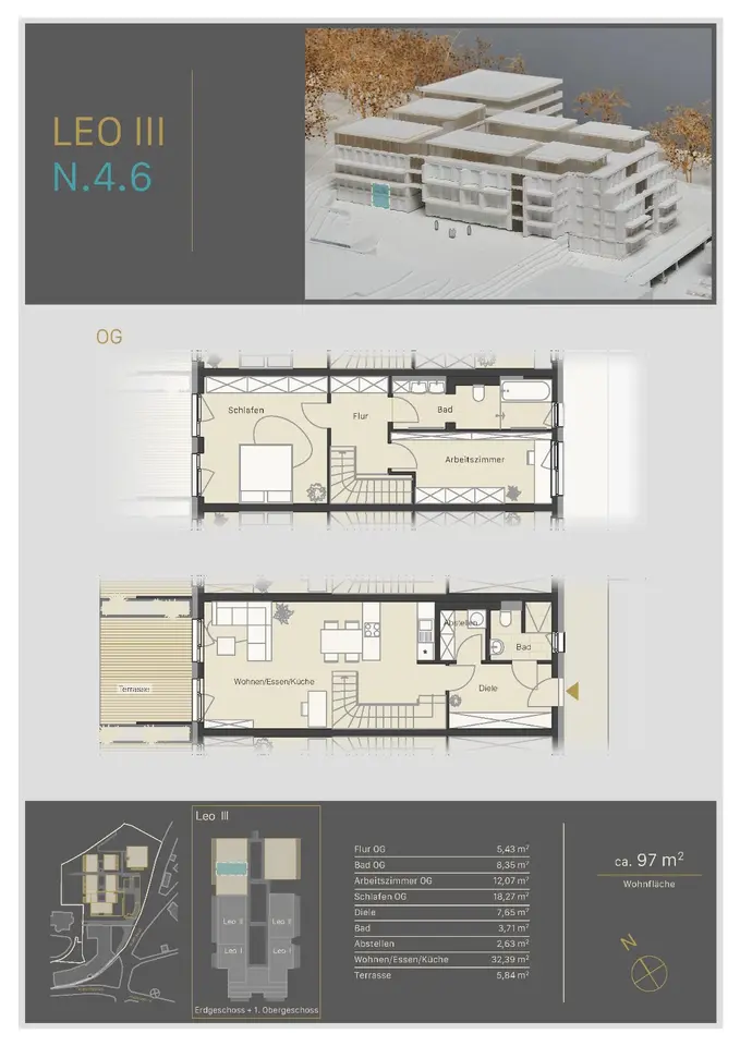 3 Zimmer Wohnung mit 97 m² in Coburg – Bild 3