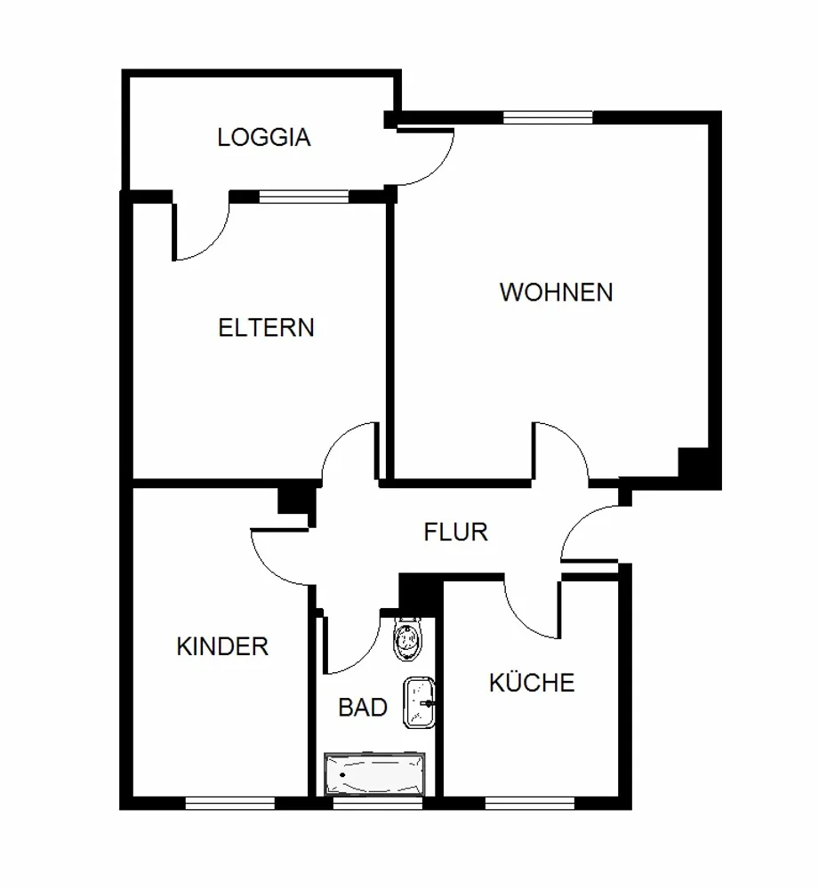 3 Zimmer Wohnung mit 67 m² in Bochum – Bild 2