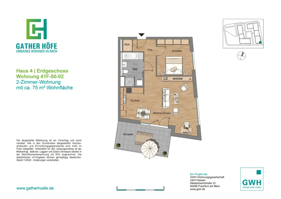 2 Zimmer Wohnung mit 75 m² in Düsseldorf – Bild 9