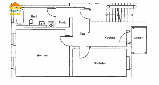 2 Zimmer Wohnung mit 61 m² in Chemnitz – Bild 2
