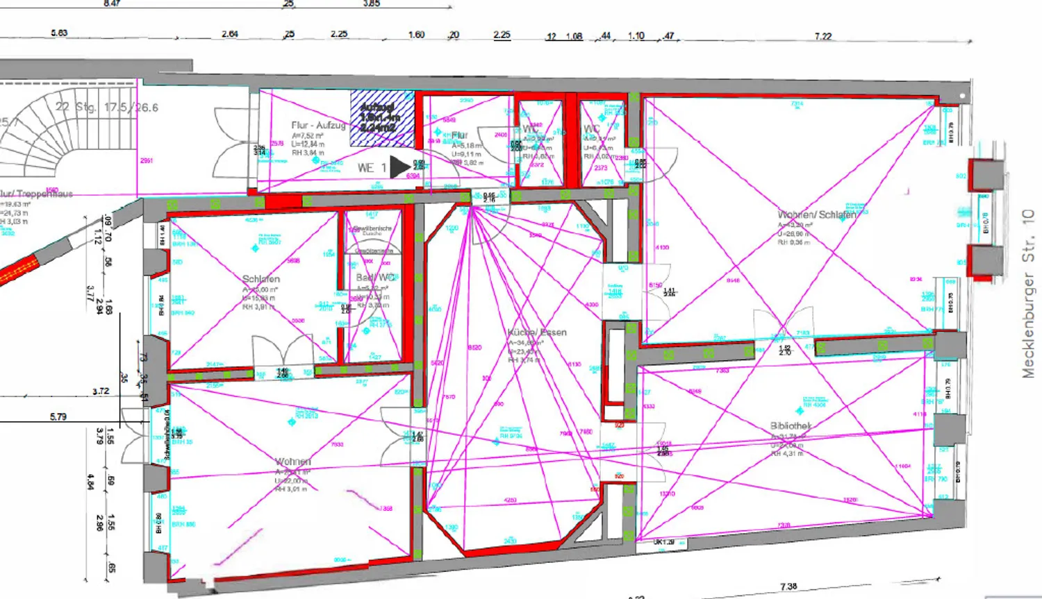4 Zimmer Wohnung mit 185 m² in Wismar – Bild 12