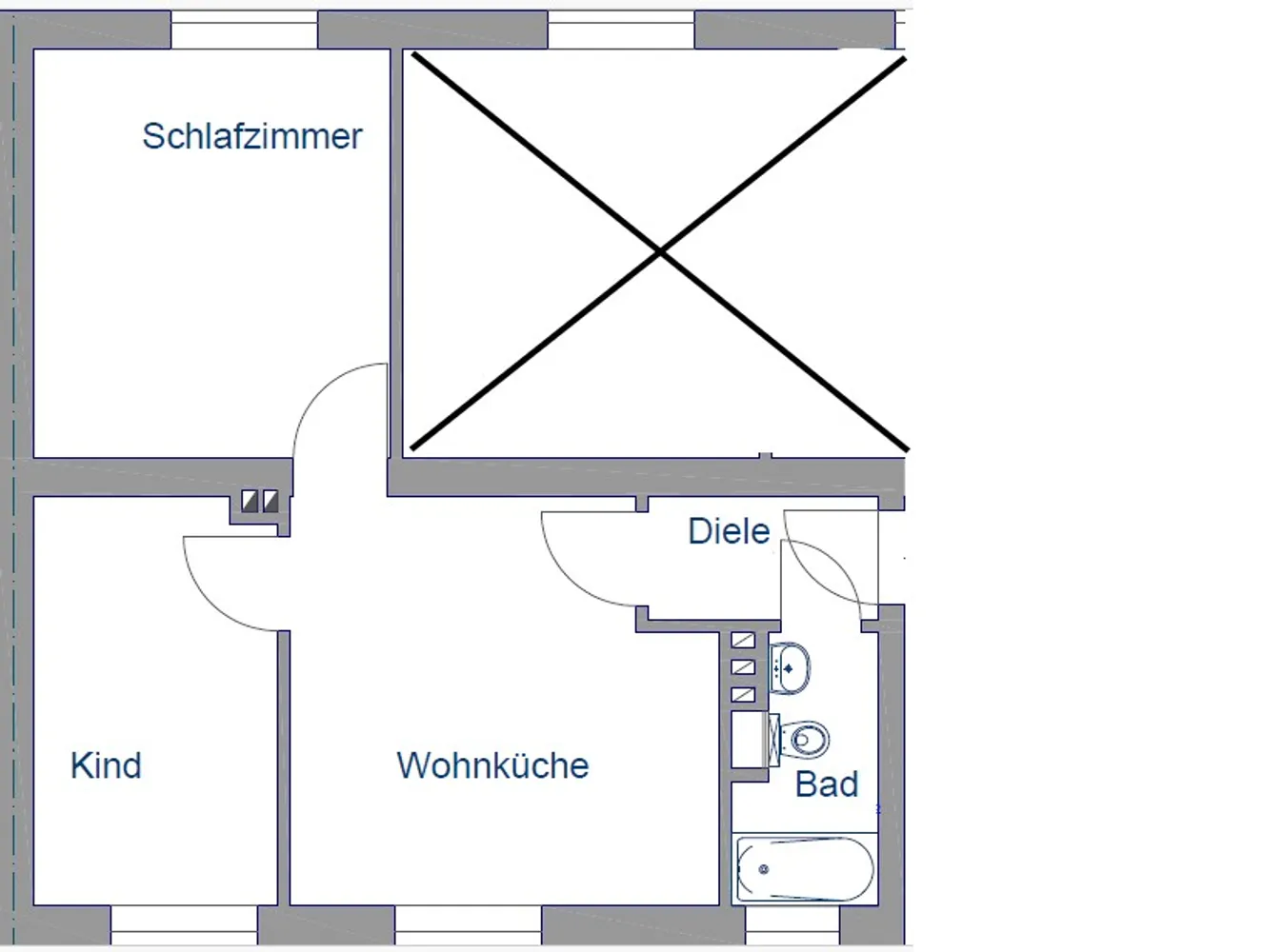 2 Zimmer Wohnung mit 41 m² in Duisburg – Bild 6