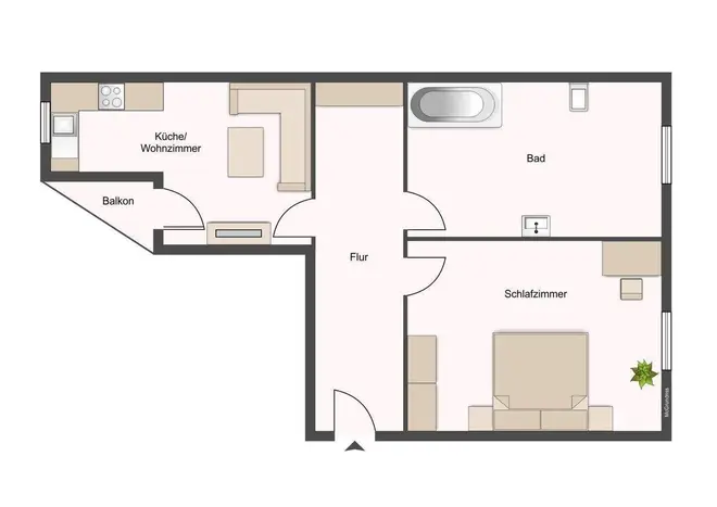 2 Zimmer Wohnung mit 50 m² in Chemnitz – Bild 8