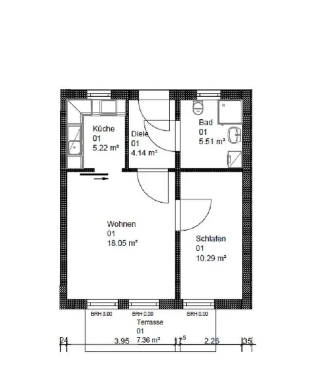 2 Zimmer Wohnung mit 55 m² in Wismar – Bild 7