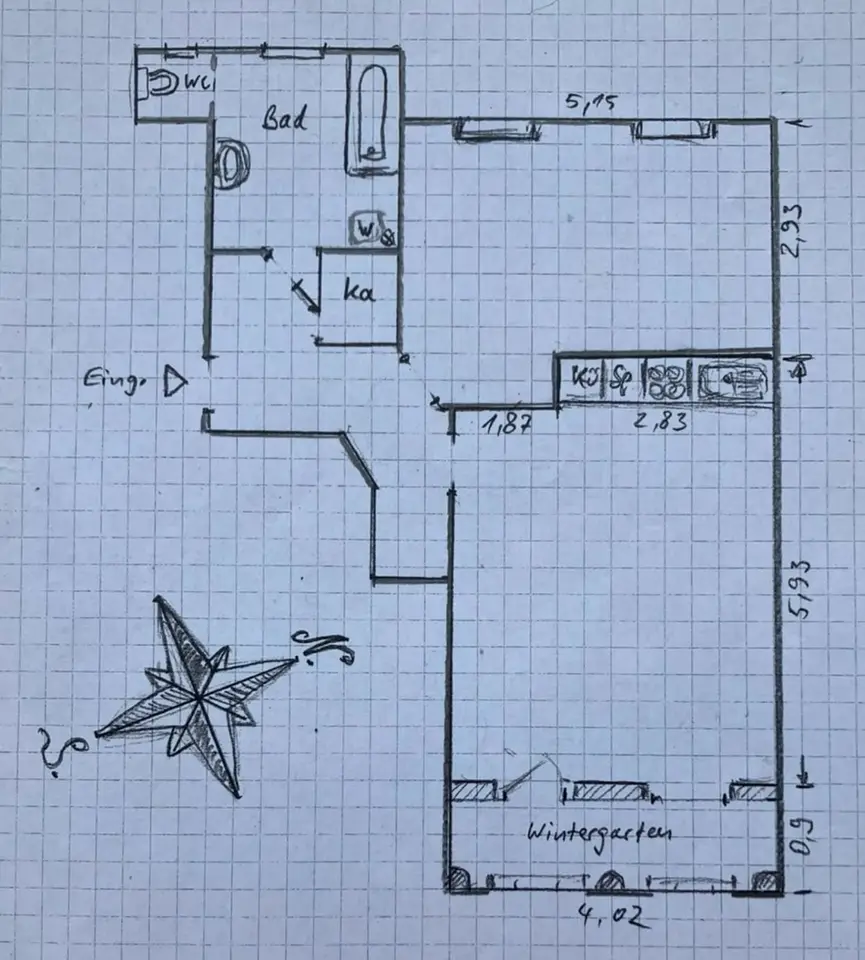 2 Zimmer Wohnung mit 64 m² in Freiberg – Bild 4
