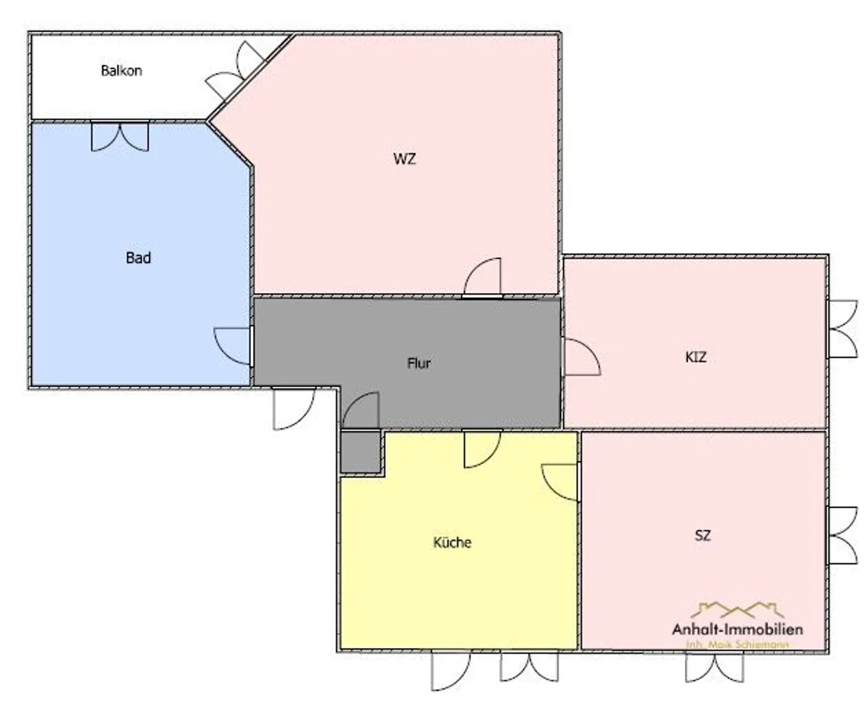3 Zimmer Wohnung mit 87 m² in Bitterfeld-Wolfen – Bild 12