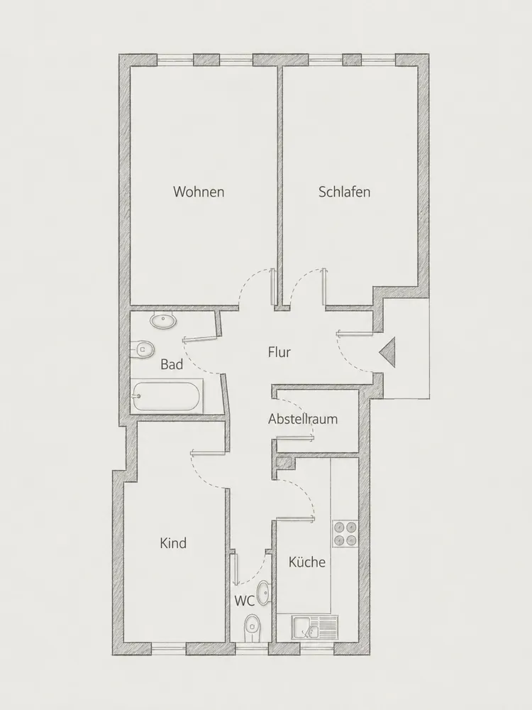 3 Zimmer Wohnung mit 66 m² in Nürnberg – Bild 12