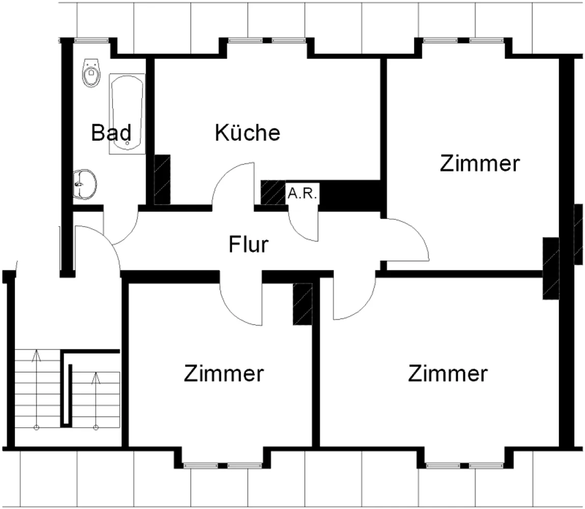 3 room apartment with 60 m² in Osnabrück – Photo 1