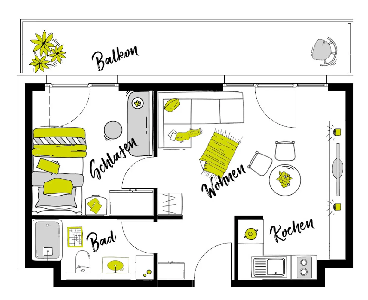 2 Zimmer Wohnung mit 37 m² in Berlin – Bild 4