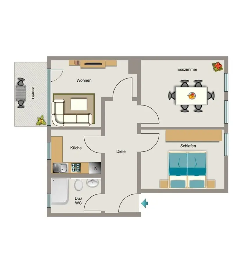 4 Zimmer Wohnung mit 57 m² in Kamp-Lintfort – Bild 5