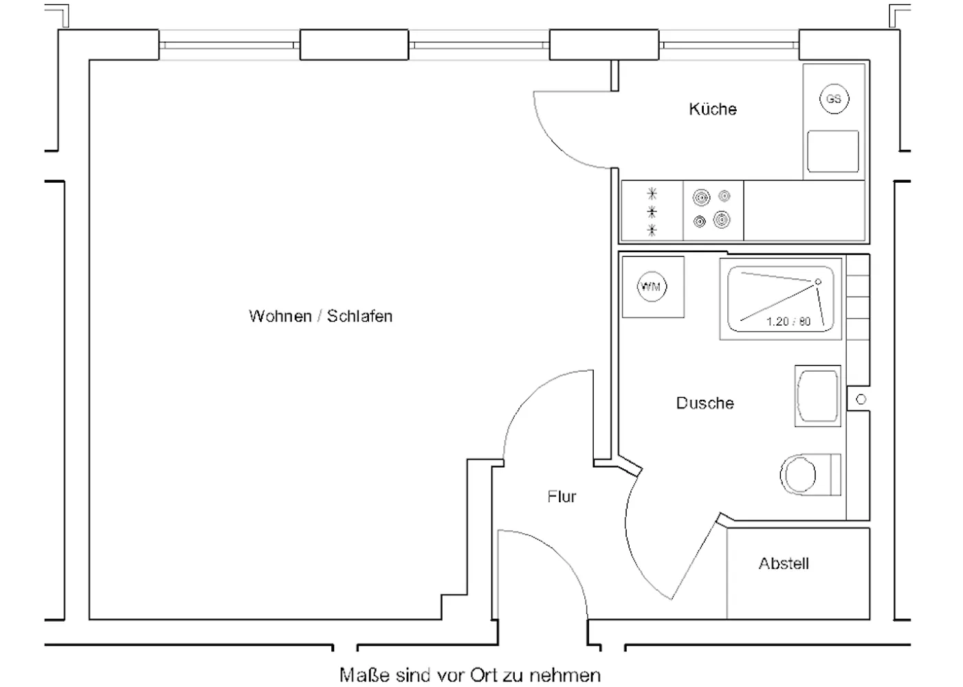 1 room apartment with 40 m² in Brunswick – Photo 6