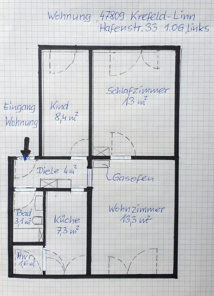 3 Zimmer Wohnung mit 52 m² in Krefeld – Bild 4