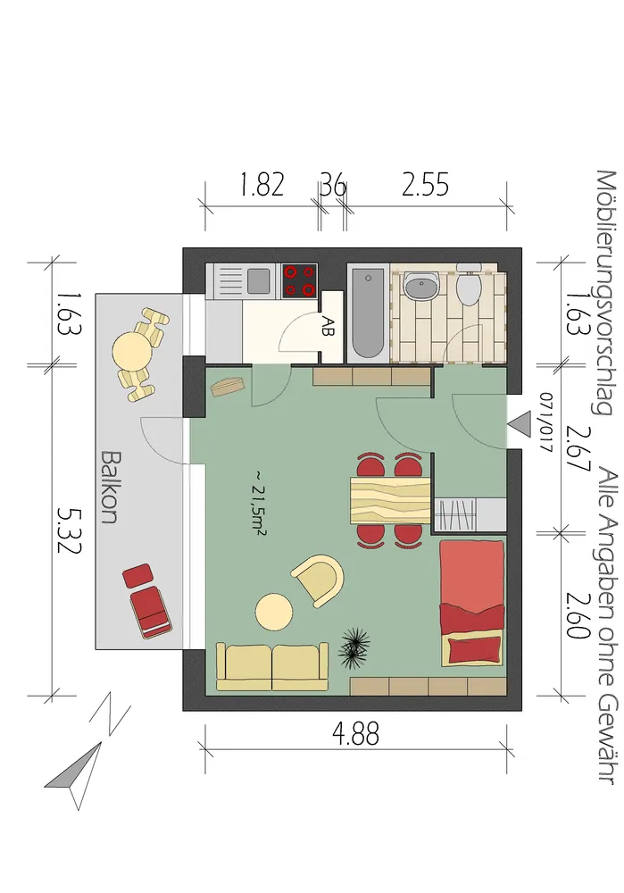 1 Zimmer Wohnung mit 37 m² in Hamburg – Bild 9