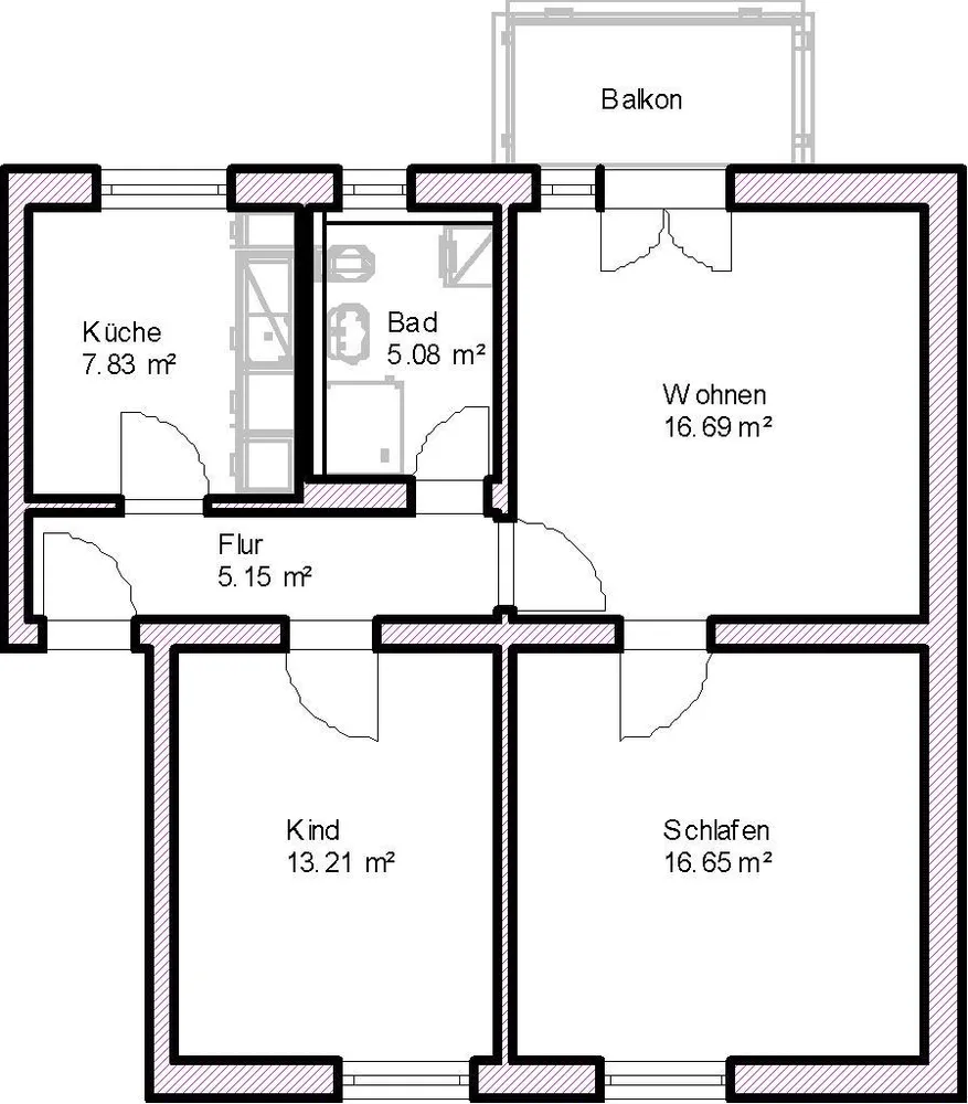3 room apartment with 65 m² in Magdeburg – Photo 2