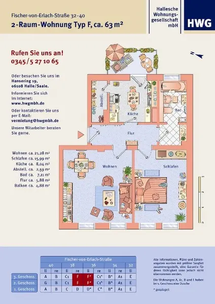 2 Zimmer Wohnung mit 63 m² in Halle (Saale) – Bild 5