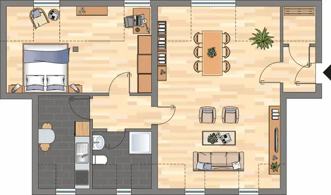2 Zimmer Wohnung mit 60 m² in Herne – Bild 6
