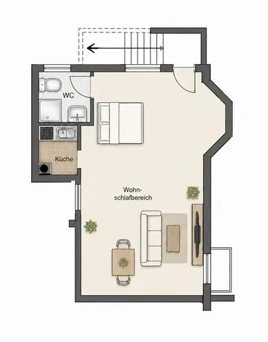 1 Zimmer Wohnung mit 32 m² in München – Bild 12