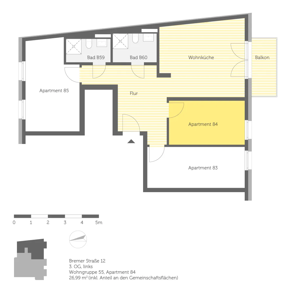 1 room apartment with 27 m² in Berlin – Photo 8