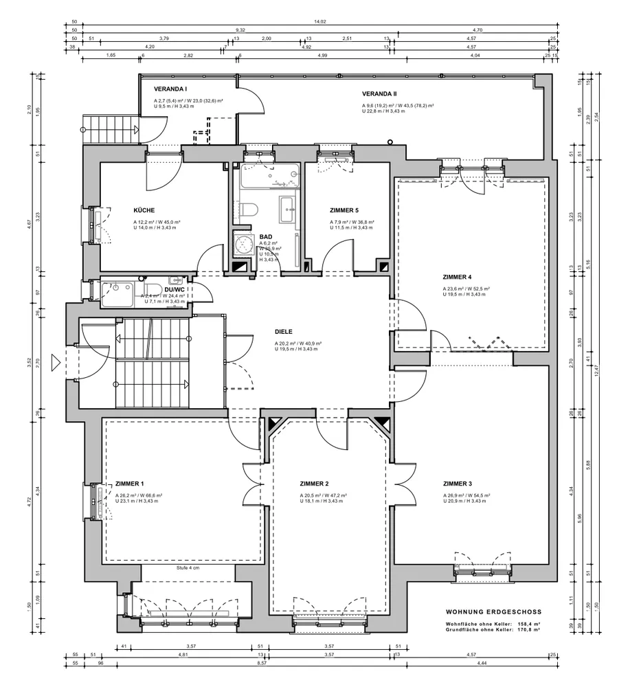 5 Zimmer Wohnung mit 158 m² in Darmstadt – Bild 10