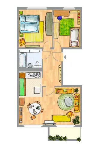 3 Zimmer Wohnung mit 57 m² in Wittenberg – Bild 4
