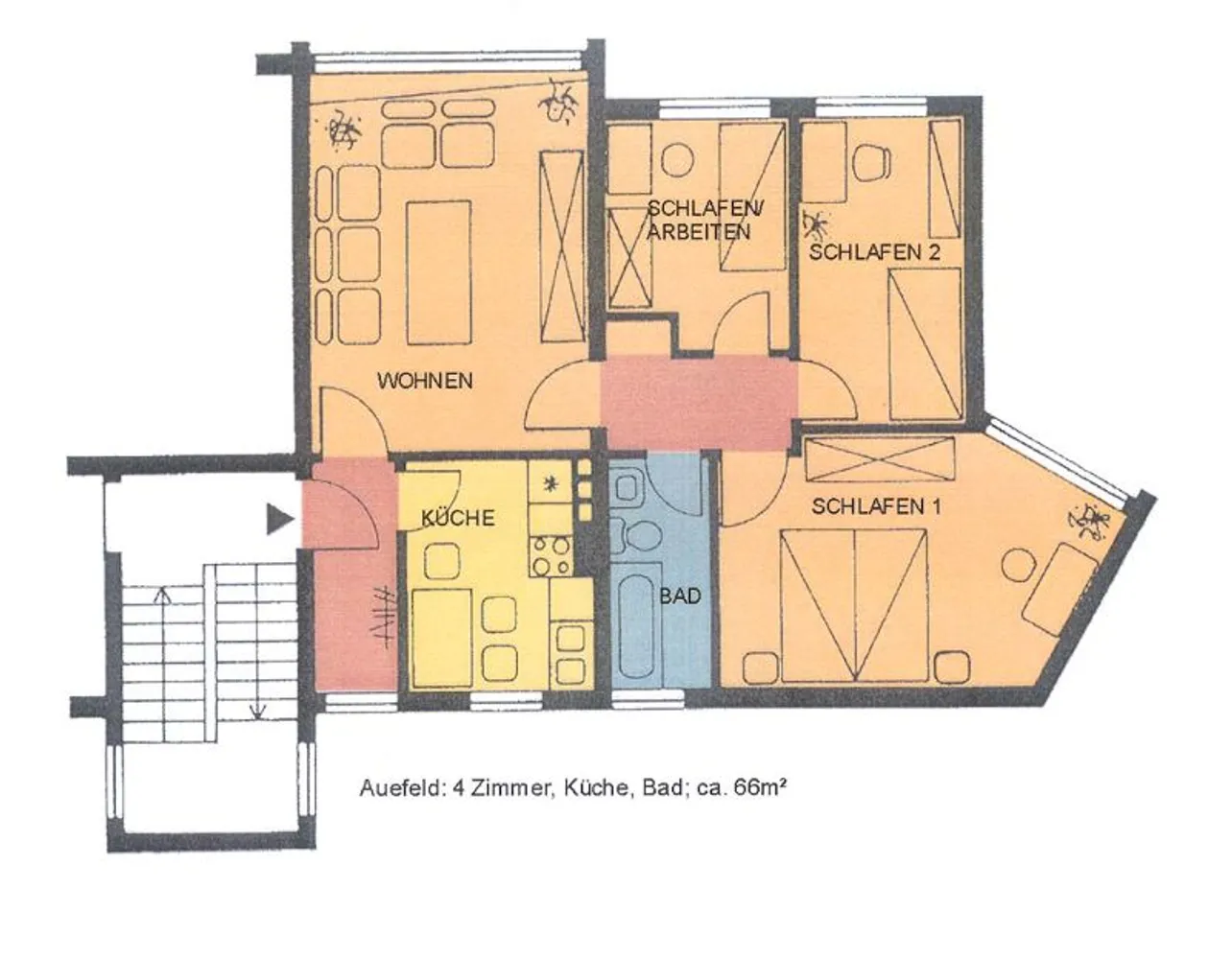 4 Zimmer Wohnung mit 70 m² in Kassel – Bild 2