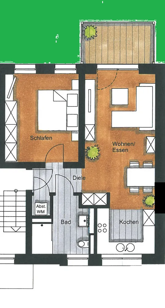 2 Zimmer Wohnung mit 59 m² in Duisburg – Bild 2