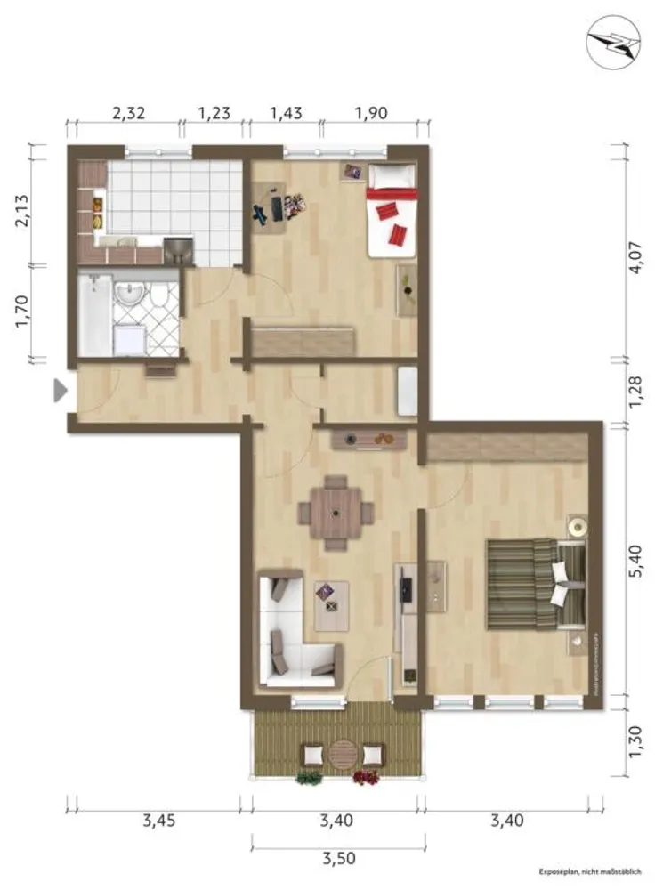 3 Zimmer Wohnung mit 75 m² in Hoyerswerda – Bild 2