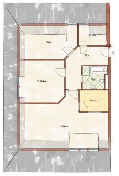 4 Zimmer Wohnung mit 88 m² in Senftenberg – Bild 5