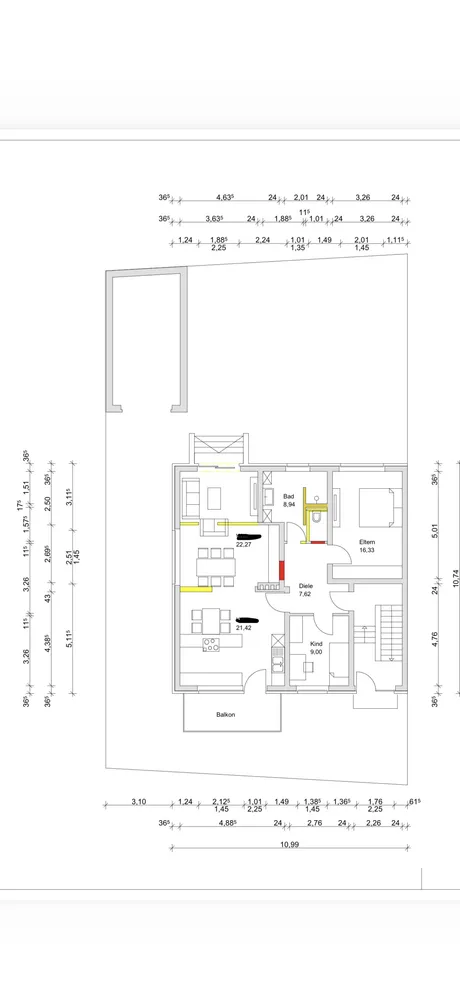 3 Zimmer Wohnung mit 86 m² in Borken – Bild 2