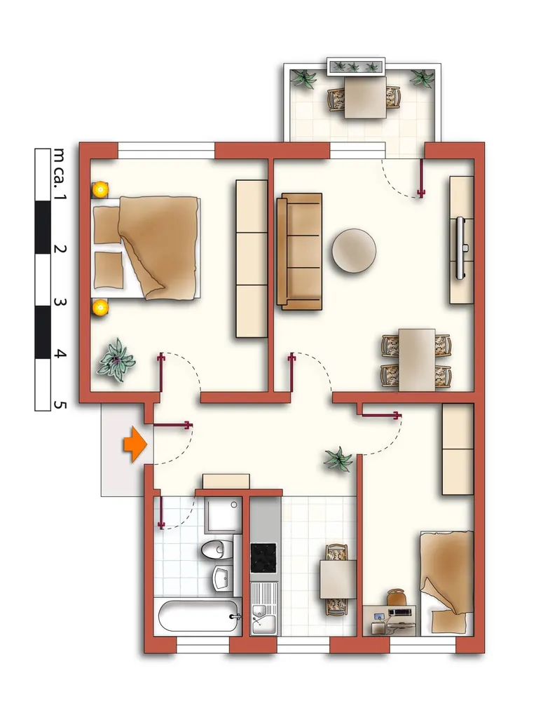3 Zimmer Wohnung mit 60 m² in Wurzen – Bild 11