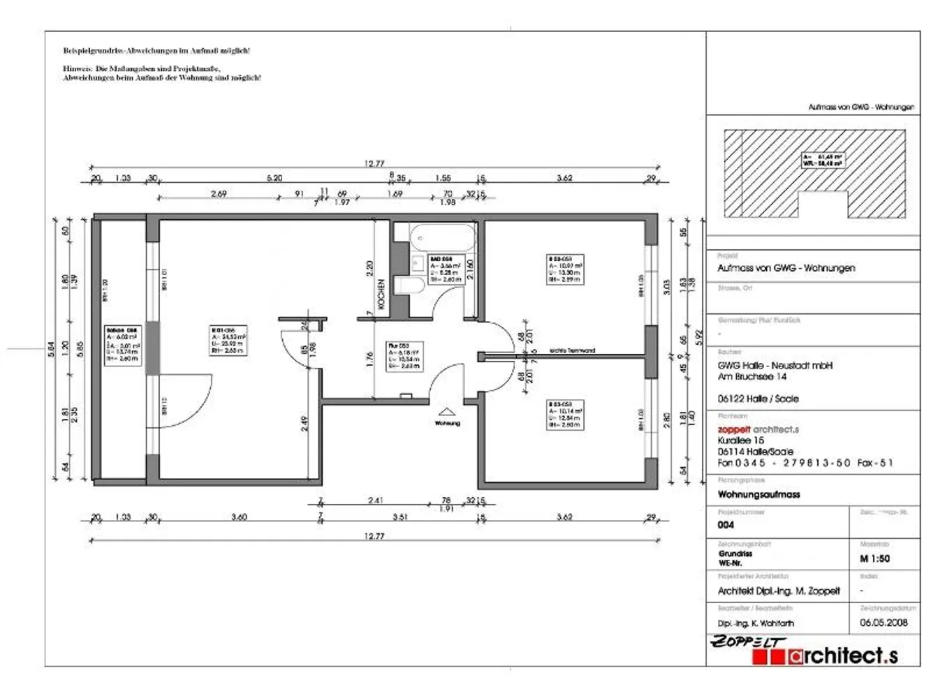 3 Zimmer Wohnung mit 59 m² in Halle (Saale) – Bild 6