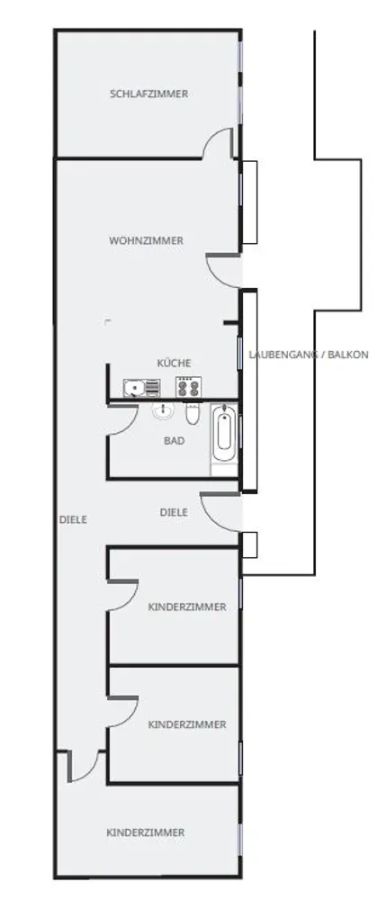 5 Zimmer Wohnung mit 105 m² in Fürth – Bild 4