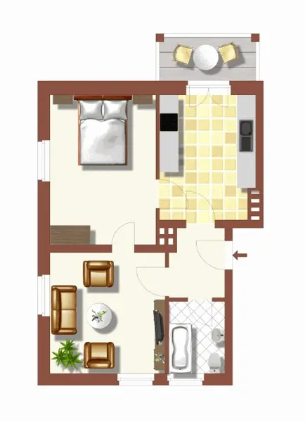 2 Zimmer Wohnung mit 49 m² in Essen – Bild 5