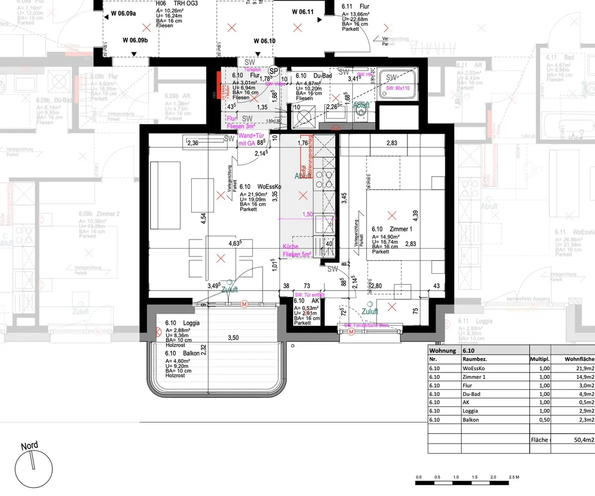 2 Zimmer Wohnung mit 50 m² in Freiburg im Breisgau – Bild 2