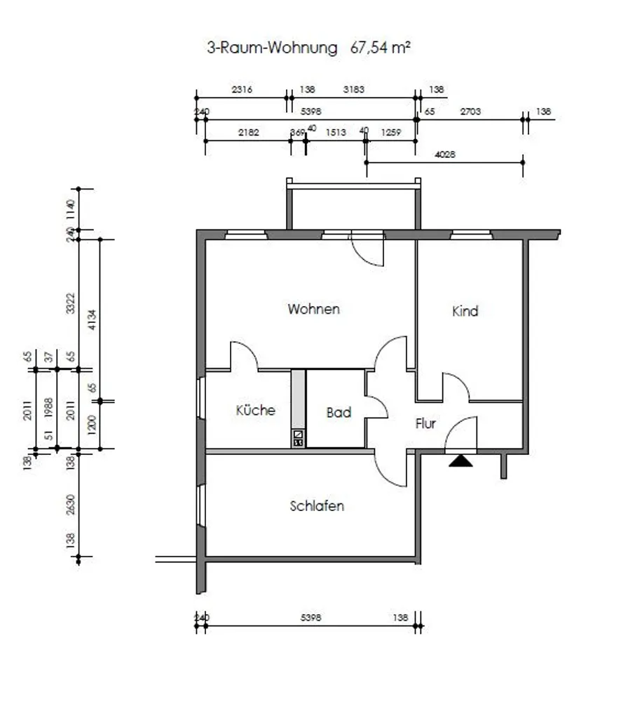 3 Zimmer Wohnung mit 68 m² in Suhl – Bild 2