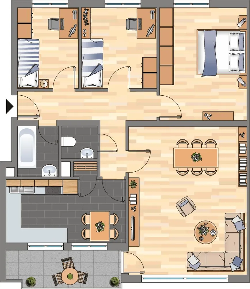 4 Zimmer Wohnung mit 89 m² in Worms – Bild 6