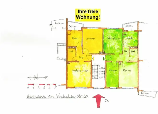 2 Zimmer Wohnung mit 50 m² in Braunschweig – Bild 3