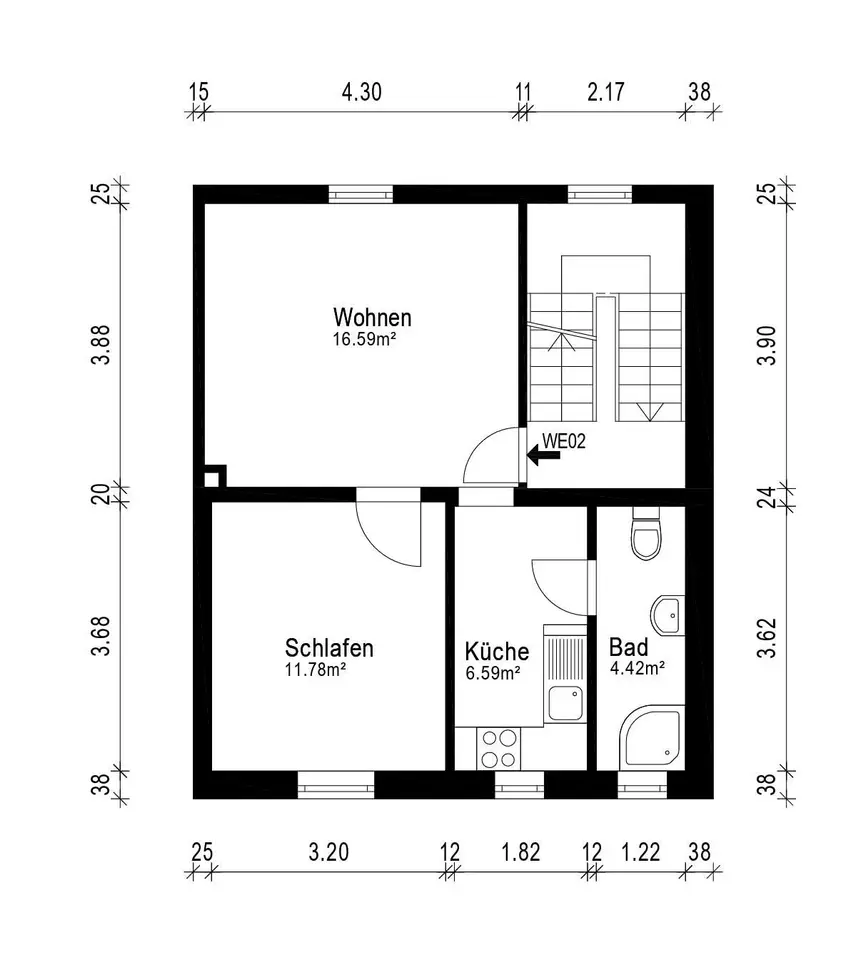 2 Zimmer Wohnung mit 40 m² in Grevenbroich – Bild 6