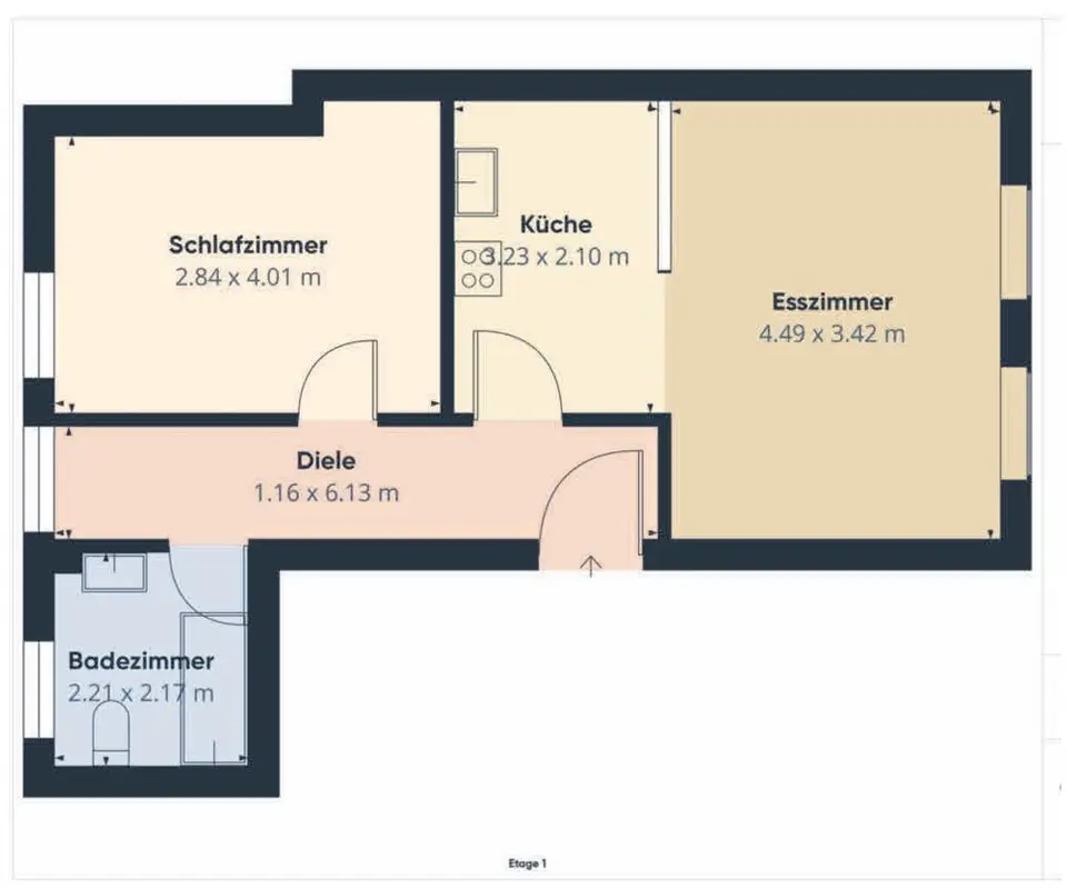 2 Zimmer Wohnung mit 47 m² in Rastatt – Bild 6