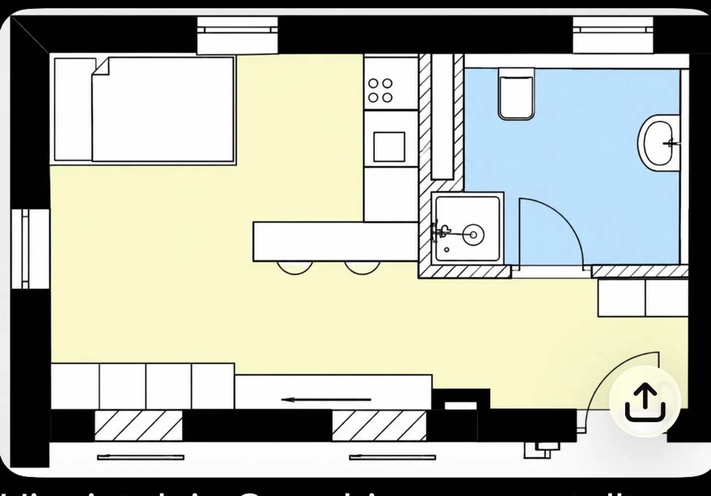 1 room apartment with 25 m² in Augsburg – Photo 10