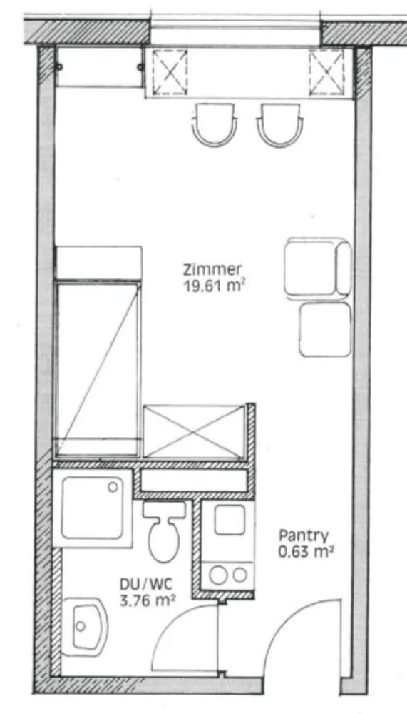 1 Zimmer Wohnung mit 24 m² in Regensburg – Bild 4