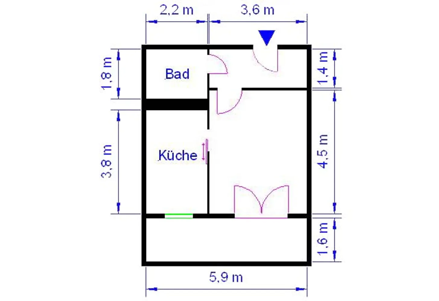 1 Zimmer Wohnung mit 36 m² in Magdeburg – Bild 11