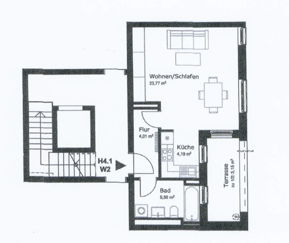 1 room apartment with 41 m² in Fürstenfeldbruck – Photo 5