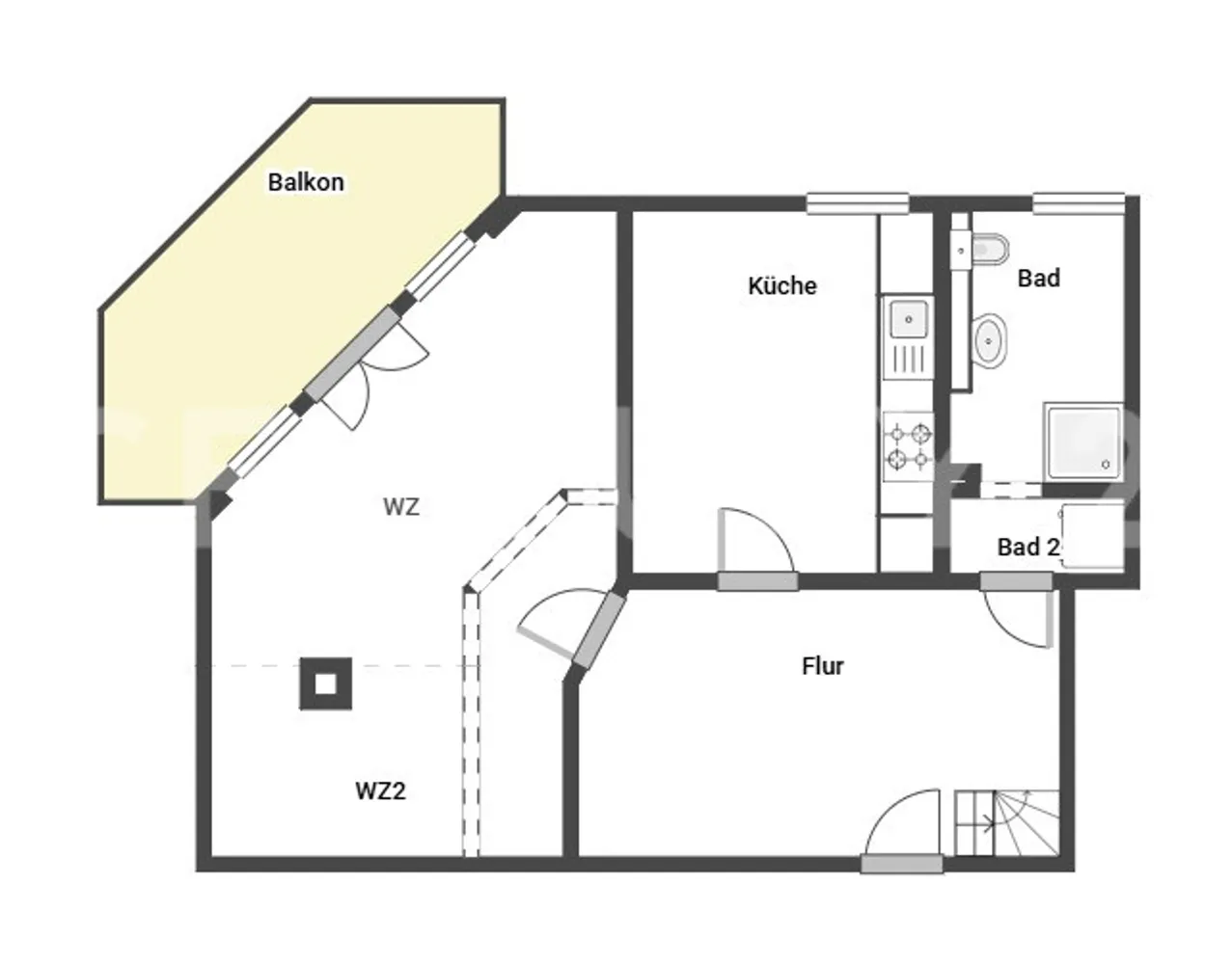 2 room apartment with 70 m² in Brunswick – Photo 4