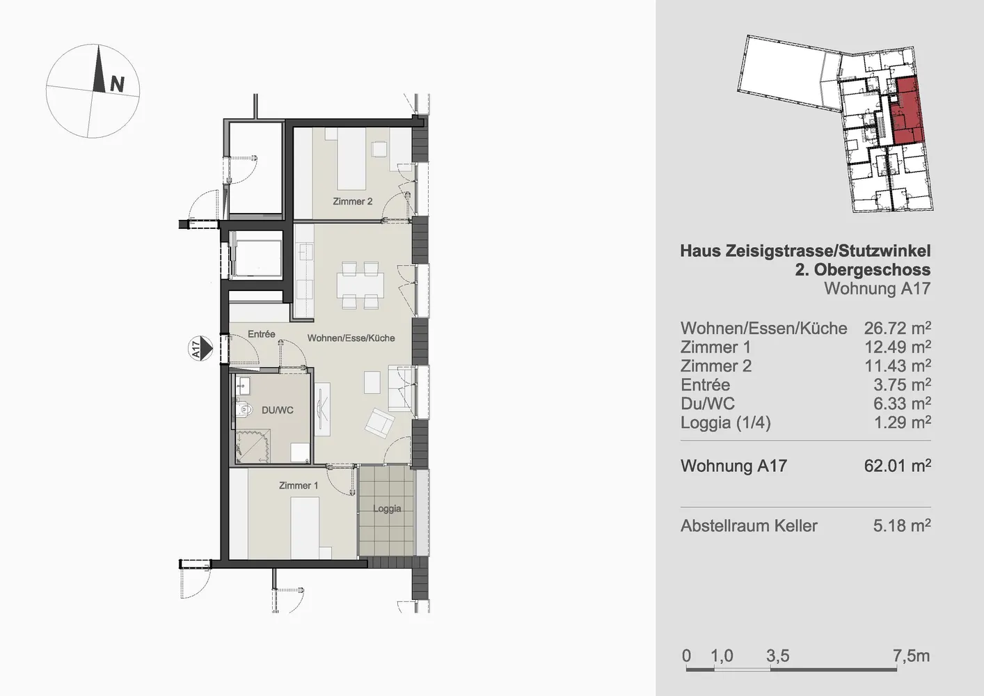 3 Zimmer Wohnung mit 68 m² in Straubing – Bild 2