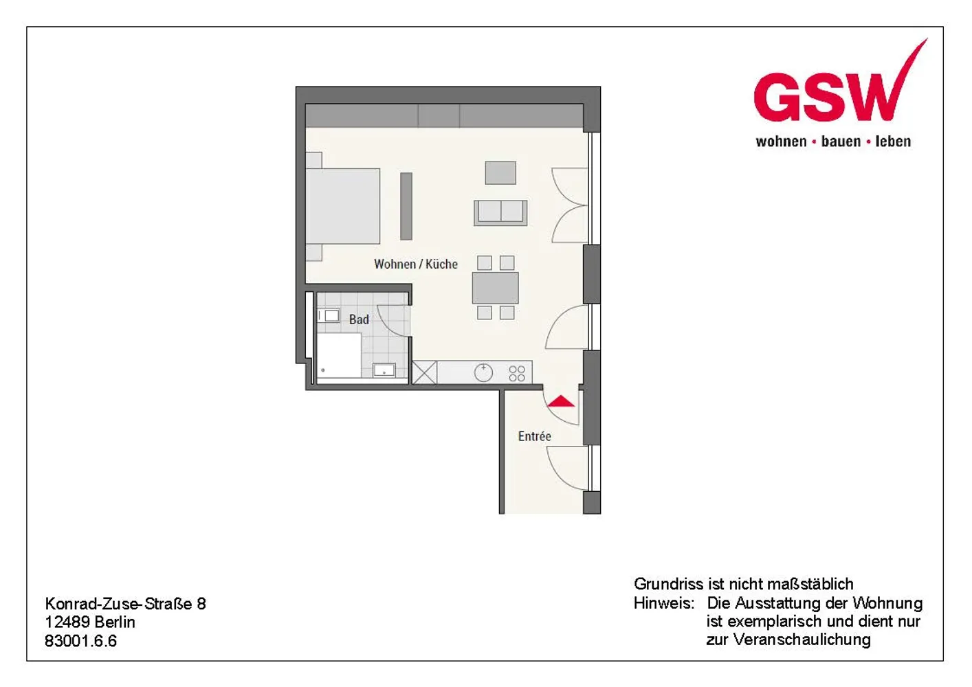 1 room apartment with 59 m² in Berlin – Photo 10