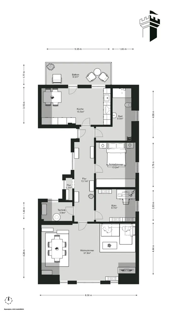 3 Zimmer Wohnung mit 91 m² in Lingen (Ems) – Bild 6