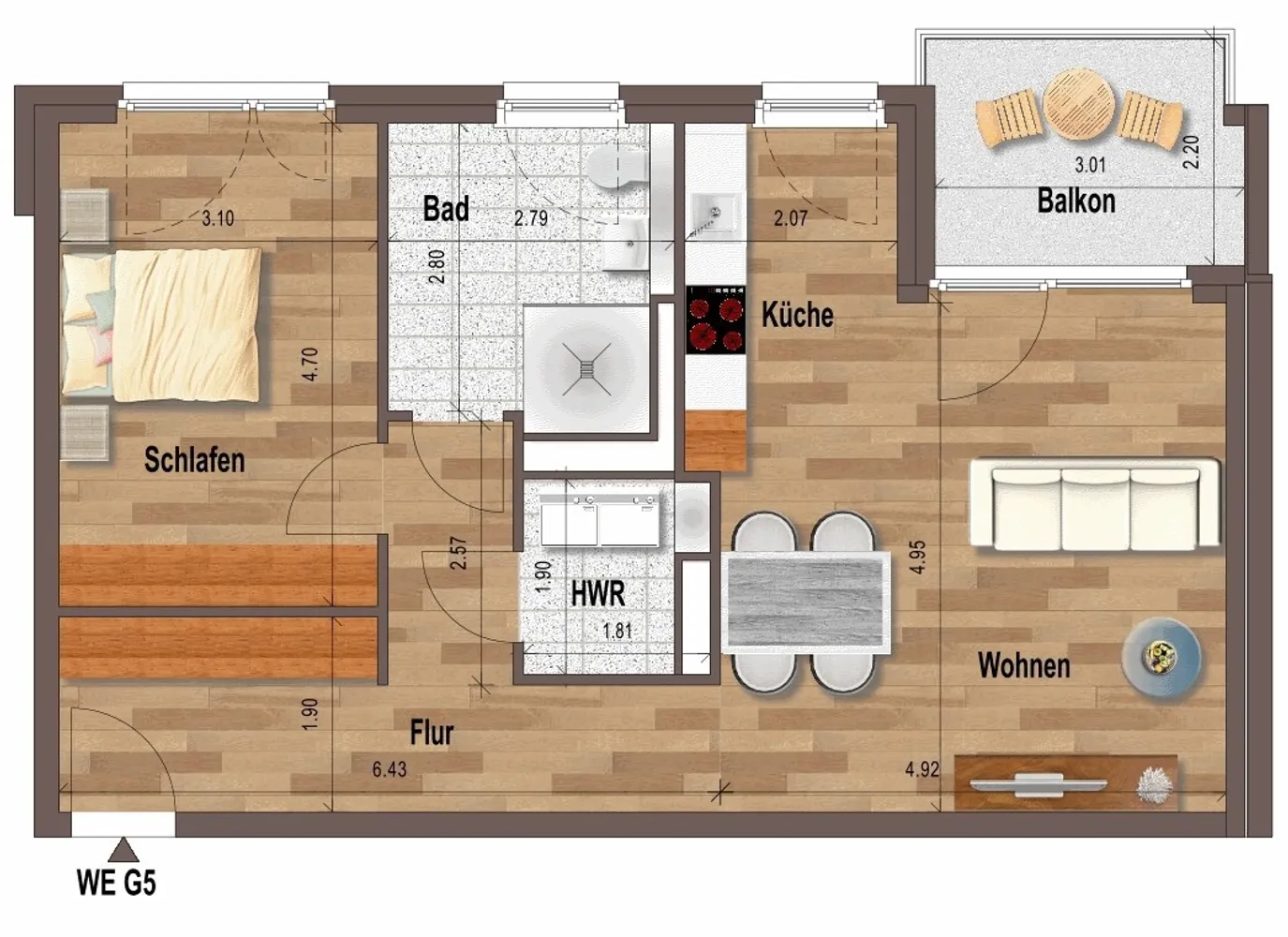 2 Zimmer Wohnung mit 71 m² in Mönchengladbach – Bild 1